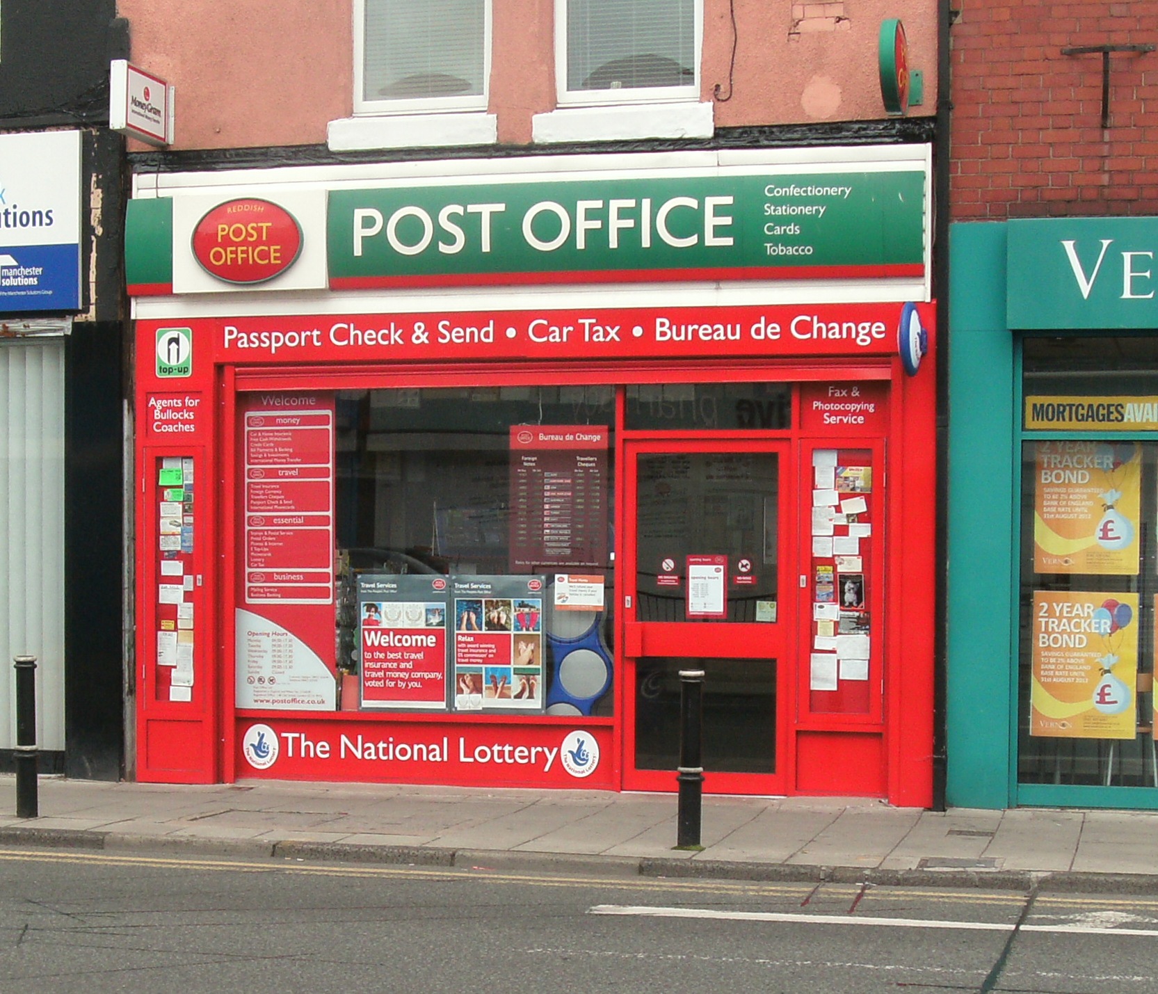 Reddish Post Office Stockport Office Services opening times and reviews